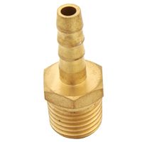 PLUG MALE BRS 1/4NPT X 1/4 ID