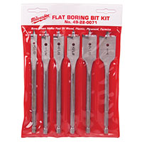 BIT KIT FLAT BORING 6PC