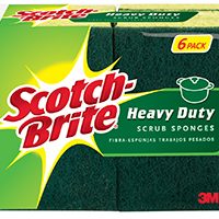 HD SCRUB SPONGE 6PACK