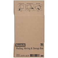 Scotch 8018FB-LRG Folded Box, L, Brown