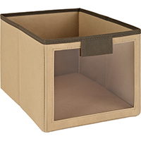25065 BIN FABRIC W/WINDOW MOCA