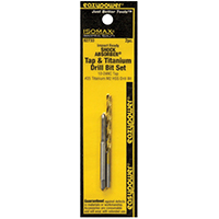 DRILL BIT SET 10-24NC /#25 2PC