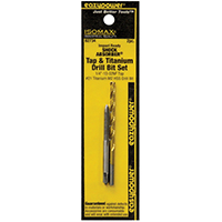 DRILL BIT SET 10-32NC /#21 2PC