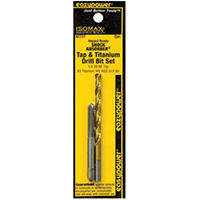 DRILL BIT SET 1/4-28NF /#3 2PC