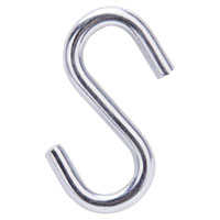HOOK S STEEL 3IN BRIGHT ZINC