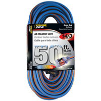 14/3 50' HD ALL WTHR CORD BLUE