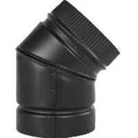 ELBOW STOVEPIPE 45DEG 6IN BLK