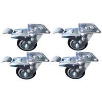 CASTERS FOUR PC SET VULCAN 5IN