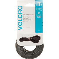 STRAP VELCRO 1/2X8IN BLK/GRY