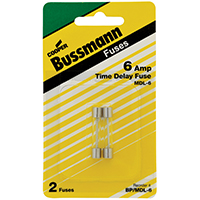 2PK 6A MDL Glass Fuse          *