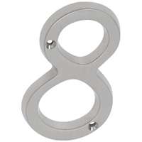 4" Nickel House Number "8"
