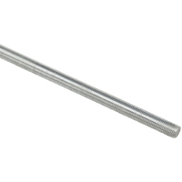 Stanley Hardware N218-297 Threaded Rod, 3/8-24 Thread, 36 in L, Steel, Zinc,