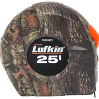 Crescent Lufkin CMOH625 Tape Measure, 25 ft L Blade, 1 in W Blade, Steel