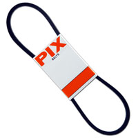 PIX X'SET A19/4L210 V-Belt, 4L, 21 in L, 1/2 in W, 5/16 in Thick, Black