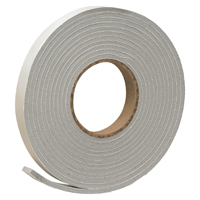 Frost King V449H Weatherseal Tape, 3/4 in W, 17 ft L, 3/16 in Thick, Vinyl