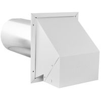HOOD EXHAUST/INTAKE WHITE 6IN