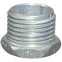 Halex 07020 Conduit Chase Nipple, 2 in, Zinc