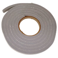 Frost King V445H Foam Tape, 1/2 in W, 10 ft L, 3/8 in Thick, Vinyl, Gray