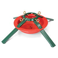 Hometown Holidays 5180 Natural Tree Stand, Steel, Green/Red, Powder-Coated