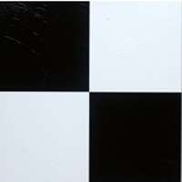 VINYL FLOOR TILE BLACK/WHITE