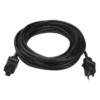 CORD EXTSN BLK 14/3 SJTOW 25FT