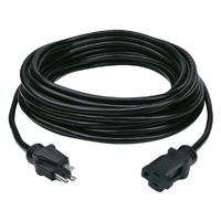 PowerZone OR532730 Extension Cord, 50 ft L, Black