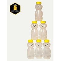 JAR HONEY BEAR 8OZ EMPTY 6PACK