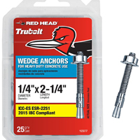 ANCHOR WEDGE 1/4X2-1/4IN 25PK