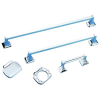 CHROME BATH ACCESSORY SET 5PC