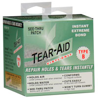 TEAR-AID D-KIT-B03-100 Vinyl Inflatable Repair Kit, B, Clear