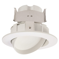 Halo Recessed RA4069S1EWHR 4" LED Adjustable Gimbal, 600 Lumens, 90 CRI, Selectable CCT 2700K-5000K,