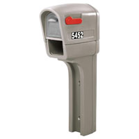 MAILBOX TRIMLINE STD STONE GRY