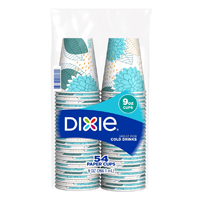 CUP PAPER 9 OZ DIXIE 54 CUPS