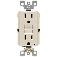 RECEPT GFCI SELF-TEST 15A IVORY