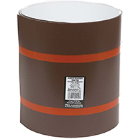 Amerimax 69110 Trim Coil, 50 ft L, 0.018 Gauge, Aluminum, Brown/White,