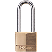 PADLOCK BRASS 2IN VERT CLR K/D