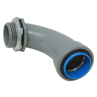 Southwire SIMPush LTNM-90-075 Liquidtight Connector, 3/4 in Push-On, 2.985 in L, PVC, Gray