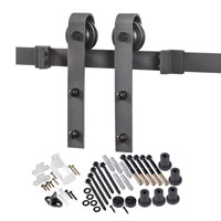 DOOR BARN HDWR KIT MATTE BLACK