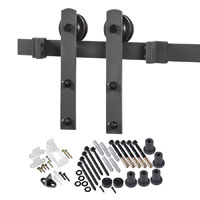 DOOR BARN HDWR KIT MATTE BLACK