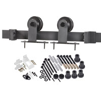 DOOR BARN HDWR KIT MATTE BLACK