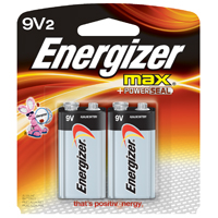 BATTERY MAX 9V ALKALINE 2PK