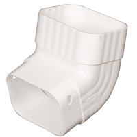 DOWNSPOUT ELBOW A WHITE VINYL