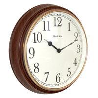 CLOCK WALL 15-1/2 INCH WDGRAIN