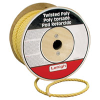 ROPE POLYP TWIST YEL 3/4X150FT