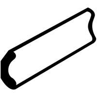 RM040008017 8' IN-CORNER WHITE