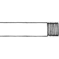 KLOECKNER METALS GALV 11/4 Pipe, 1-1/4 in, 21 ft L, Threaded