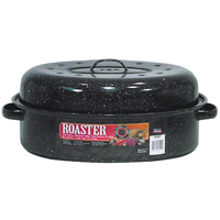 18" BLK Oval Roaster