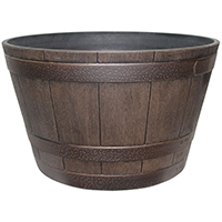 PLANTER WHISKYY BARREL KY WALNUT