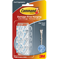 3M-17305CLR CLIP CORD ORG FLT CL