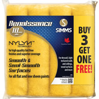 ROLLER PNT LINT-FREE 4PK 10MM